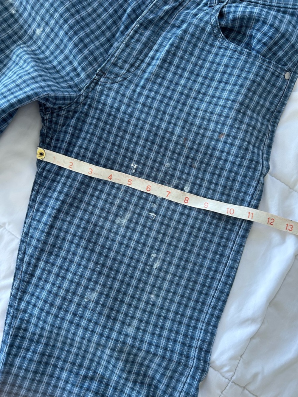 Vintage Levi's SilverTab Blue Check Relaxed Fit Men's pants 30x26 - Picture 8 of 10
